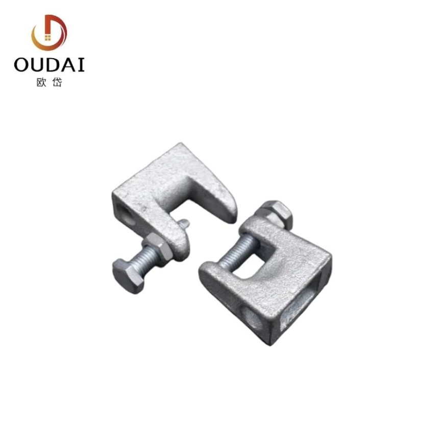 Oudai OEM Building Construction Seismic Bracing Steel Pole Top Beam Fixing Clamp
