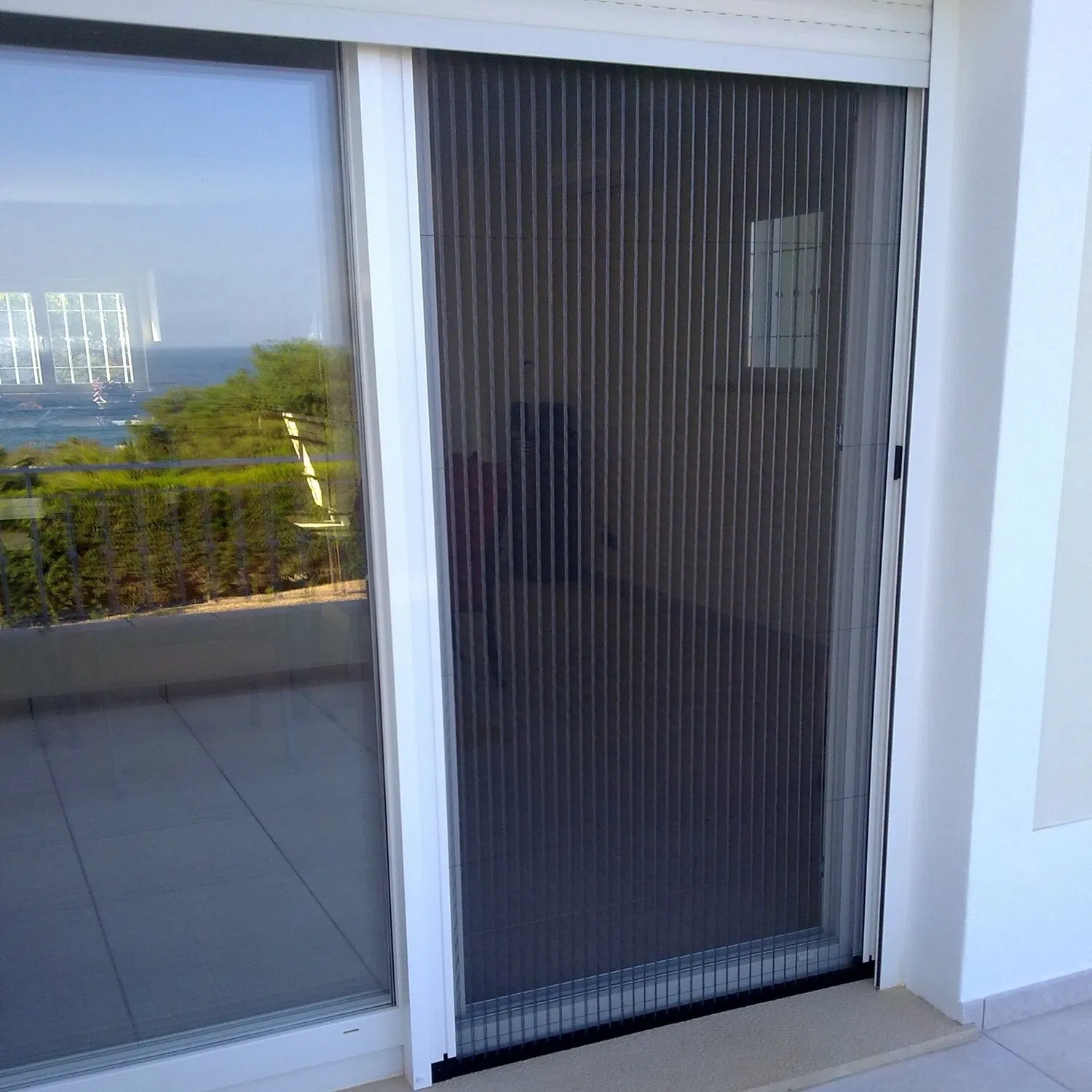 Polyester Mesh Pleated Insect Fly Screen Elastic Window Mesh Door