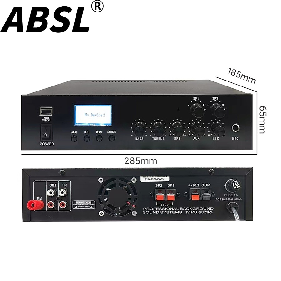 80W 2zones Integrated Power Amplifier Mixer Audio Power Amplifier with Cheap Price