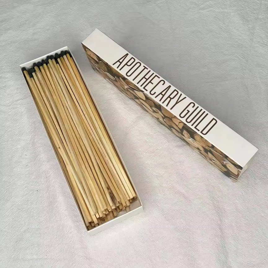 High-End Matches Black Bronzing 28cm Extended Match Retro Exquisite Texture Birthday Anti-Hot Birthday Candle Match