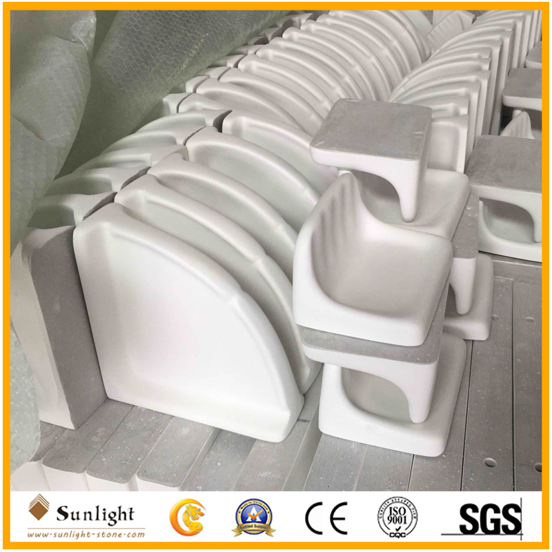 Artificial Cultured Marble Bathroom Soap Dish Accessory for Hotel