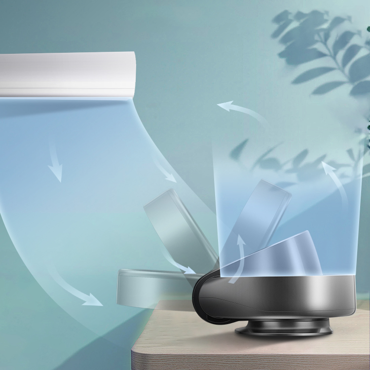 Energy-Saving DC Motor 7 Speeds 2 in 1 Smart Table Desk Wall Mounted Fan Bladeless with Remote Control