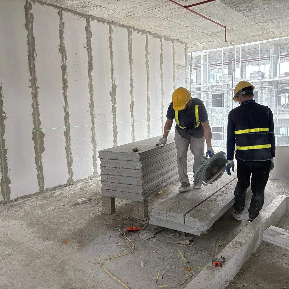 Fire Resistance Lightweight Fiber Cement Precast Concrete EPS Sandwich Wall Panels for Prefabricated House Building China Best Building Materials