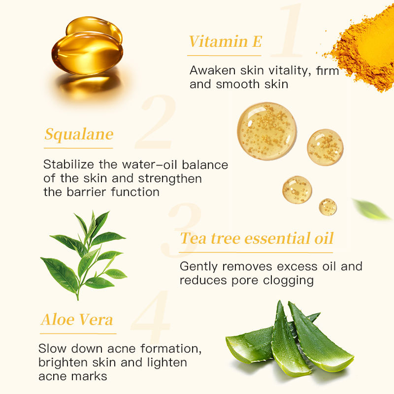 Customized Private Label Natural Face Repair Skincare Beauty Products for Women Hydrating Turmeric Skin Care Set