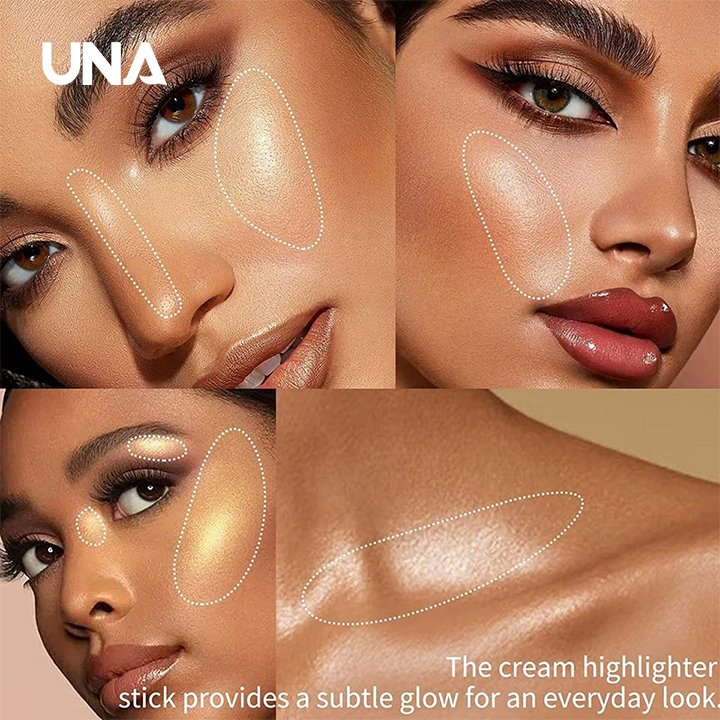 35 G New Design High Quality Multi-Purpose Highlighter Stick Body Face Private Label Wholesale Custom Logo Makeup Highlighter