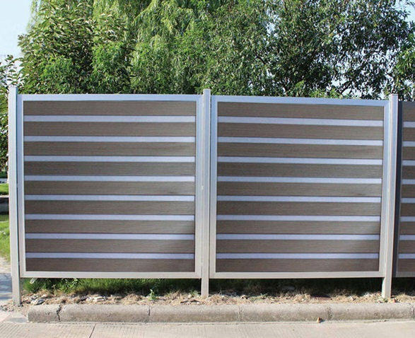 Customized Modern Horizontal Aluminum Slat Fencing for Garden