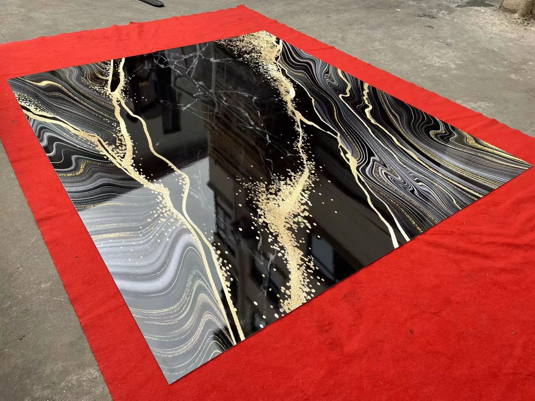 1220*2440mm 3D PVC Waterproof Marble Sheet PVC UV Marble Sheet Wall Panel Marble PVC Sheet