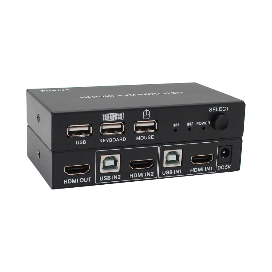 Коммутатор HDMI KVM на 2 порта