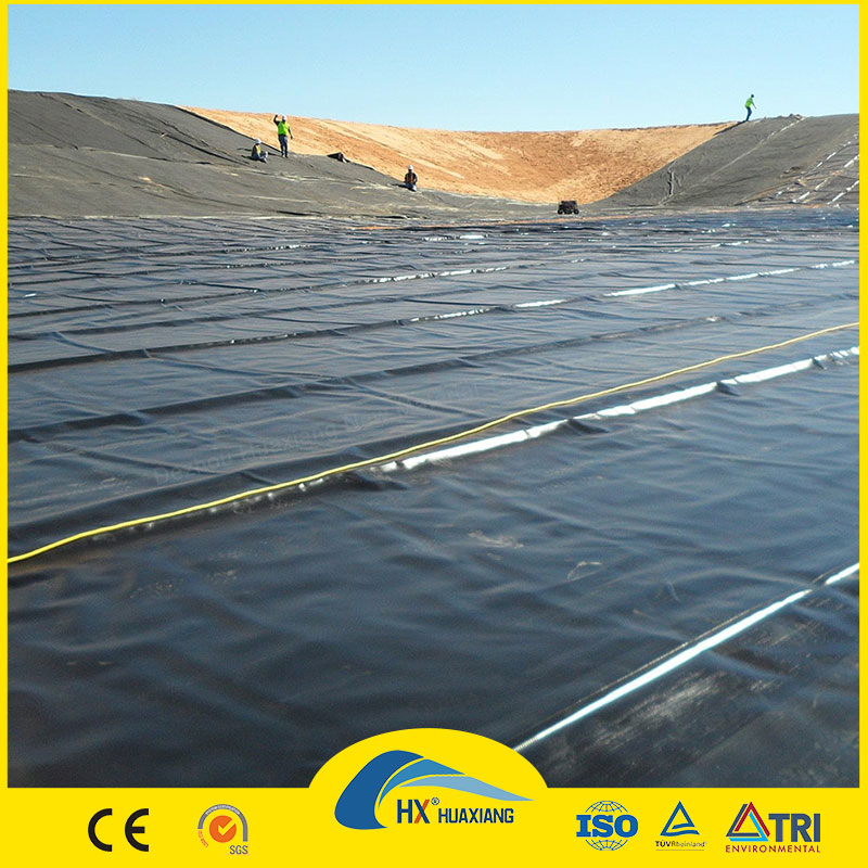 0.75mm 1mm 1.5mm 100% Virgin ASTM Anti-Seepage Waterproof Impermeable Smooth Textured HDPE LDPE LLDPE Geomembrane for Dam Pond Liner Landfill Mining Price
