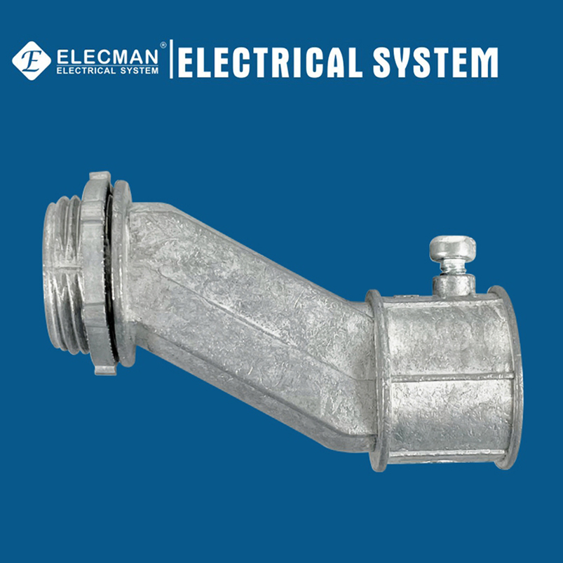 UL Approved Corrosion-Resistant EMT Flexible and Rigid Industrial Grade Compression EMT Offset Connector