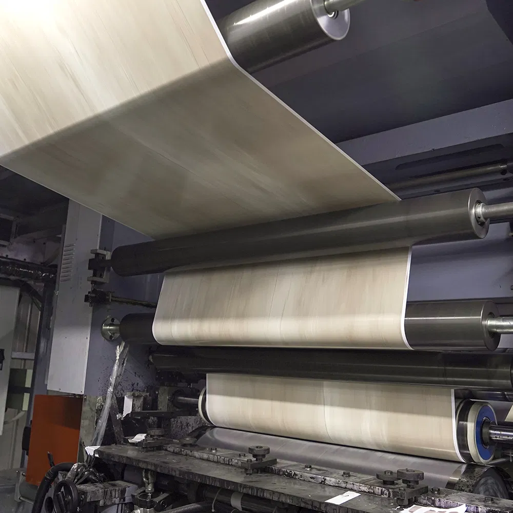 ПВХ декоративная пленка для SPC пола, желтый дуб