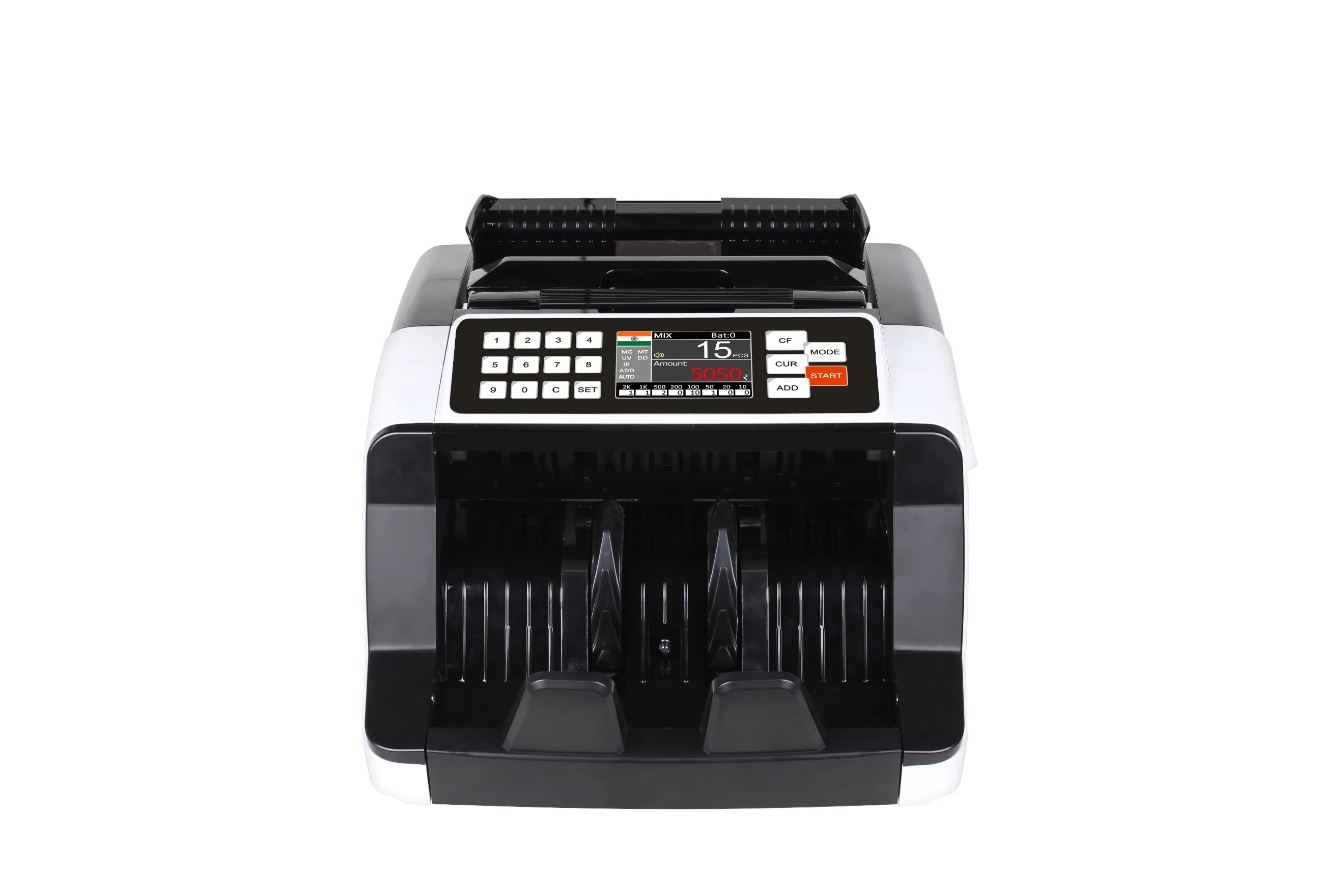 Al-7200 Professional Commercial Bill Counter with UV Mg IR Detection Banknote Counting Machine