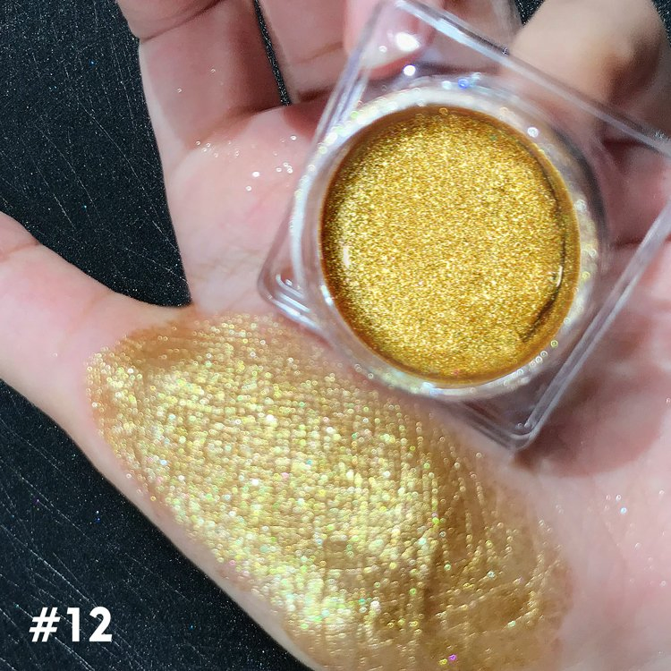 Cream Glitter Eyeshadow Gold Eye Makeup Colors Bulk Private Label Eye Shadow