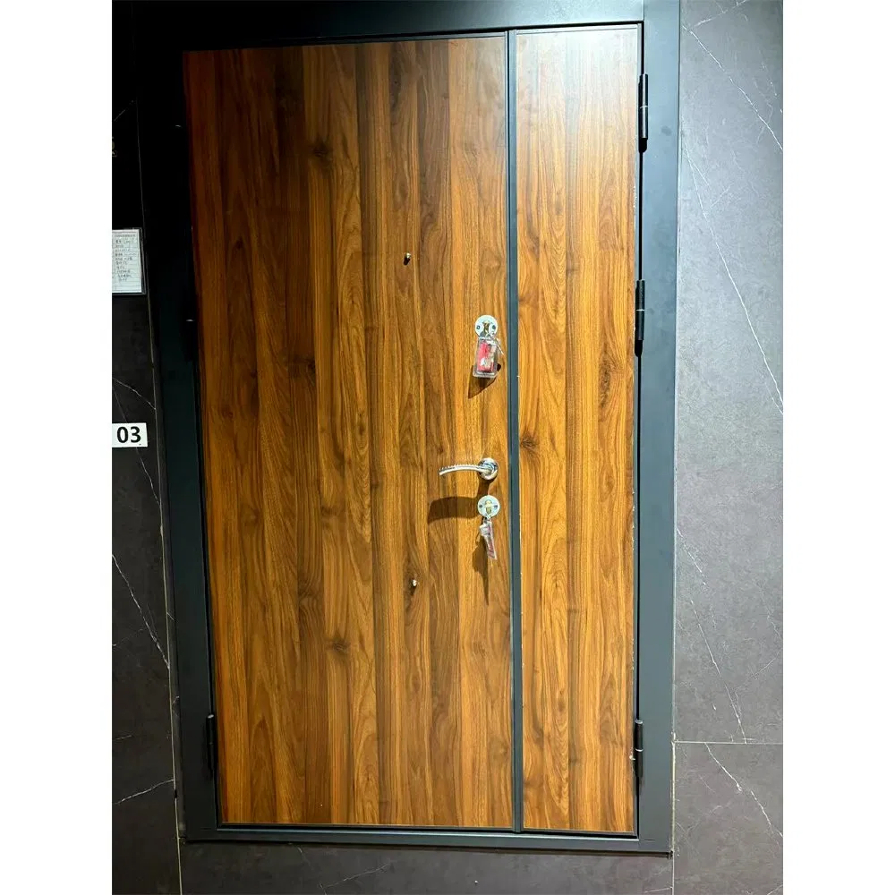 Grand Entrance Luxury Armored Door Steel Frame MDF Panel Middle East