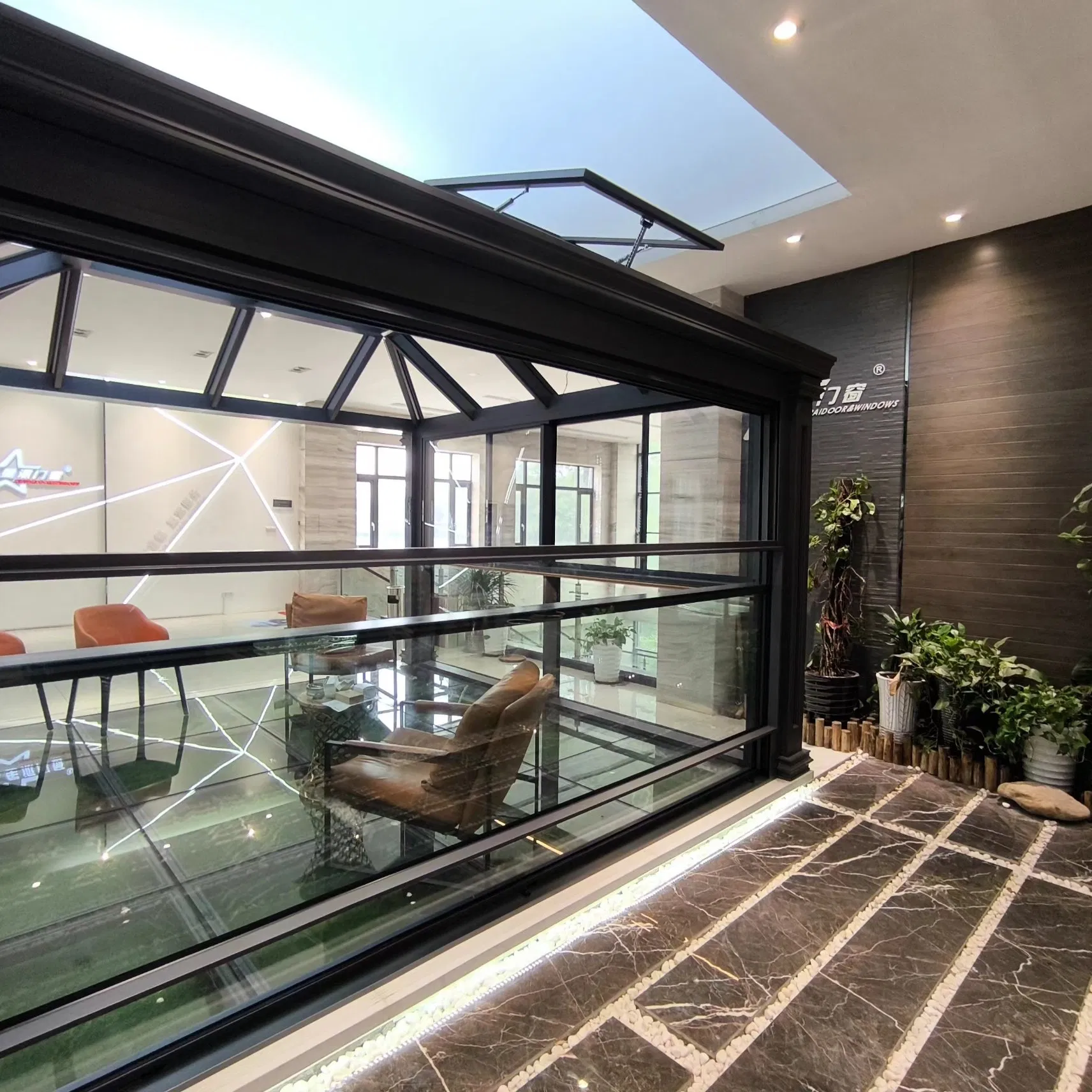Modern Aluminum Sunroom with Double Glass for Garden & Year-Round Living Space