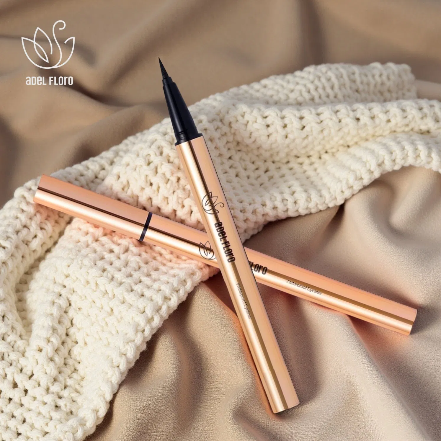 Permanent Hypoallergenic Natural Vegan Brown Black Waterproof Smudge Proof Liquid Eyeliner Cosmetic