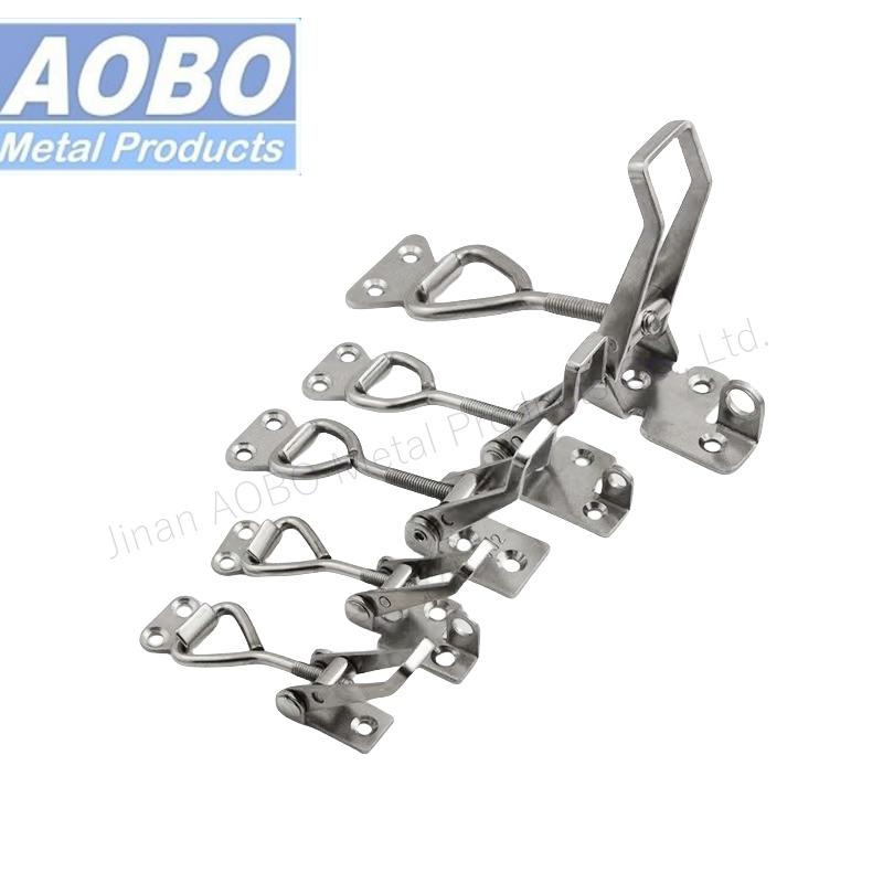 Aobo Durable Stainless Steel Various Sizes Stamping Hardware Adjustable Toggle Spring Latch Draw Latch