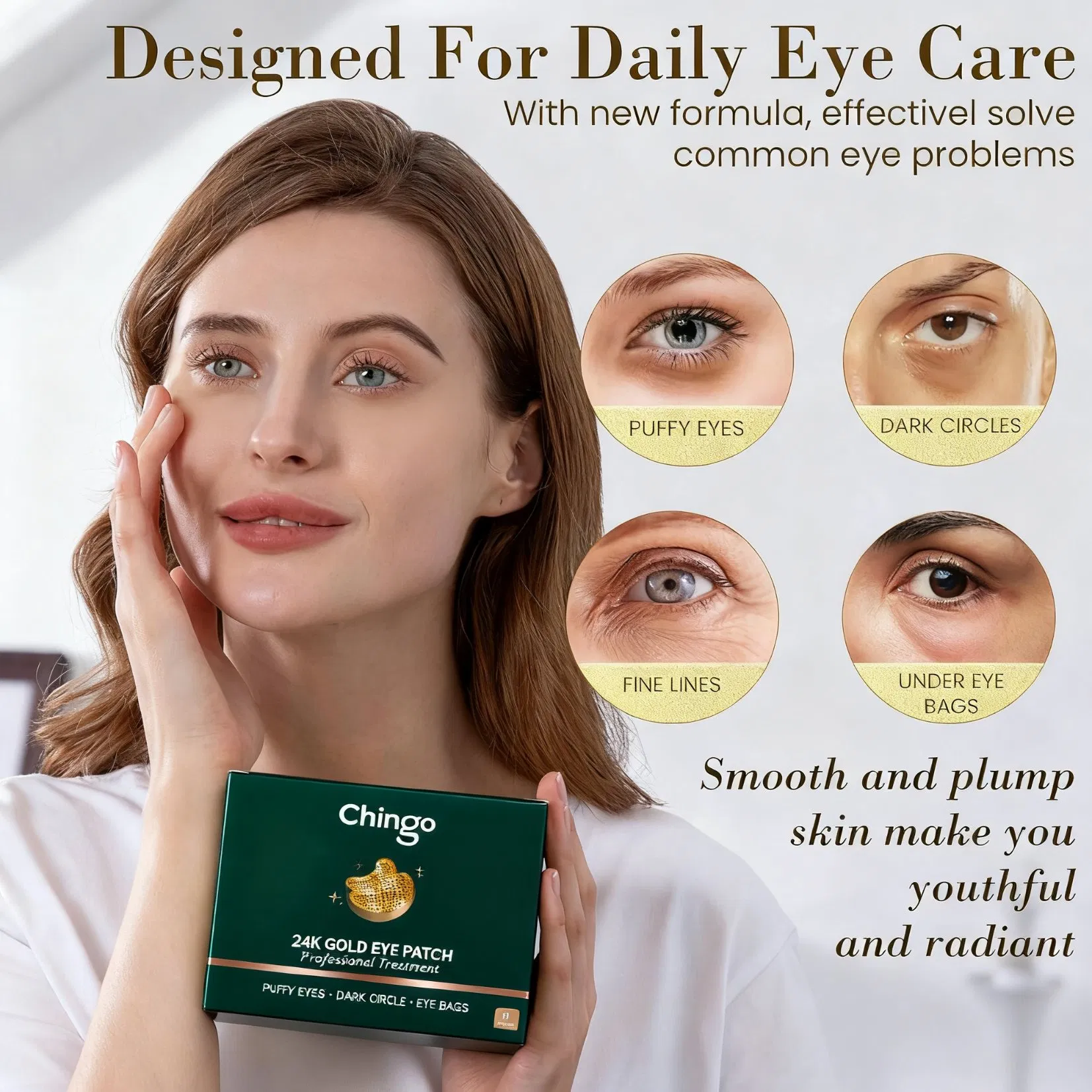 Moisturizing Eye Patch Fade Dark Circles Brighten Eye Area Eyemask