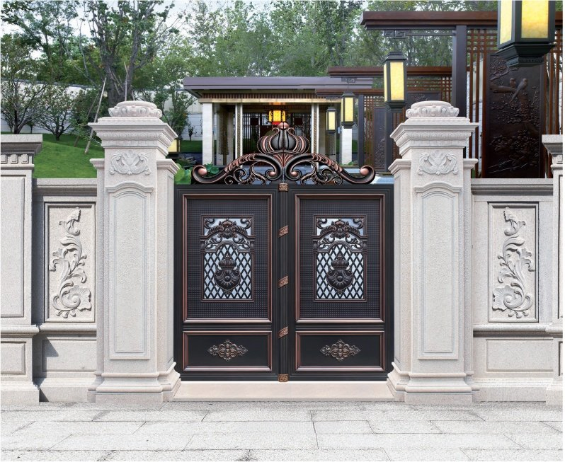 Yimu House Courtyard Entrance Outdoor Gate Villa Garden Gate