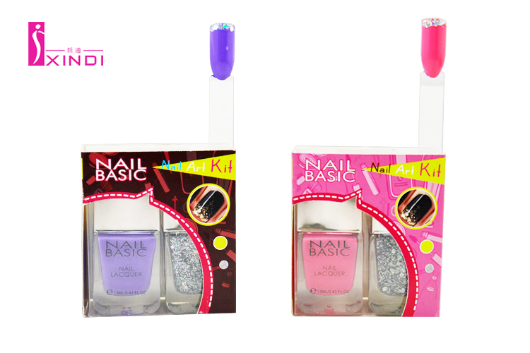 Non Toxic Nail Polish with High Shiny Silver Cap