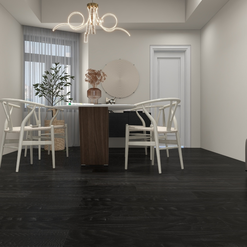 4mm-8mm Thickness Spc Flooring Vinyl Planks with Underlay Options