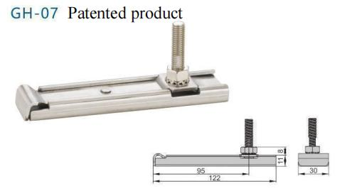 Wood Steel Aluminum Glass Sliding Door Roller Fitting Hardware Accessory Hanging Plate