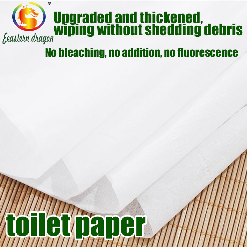 OEM Manufacturers 3 Ply Bamboo White Toilet Paper Fiber Paper