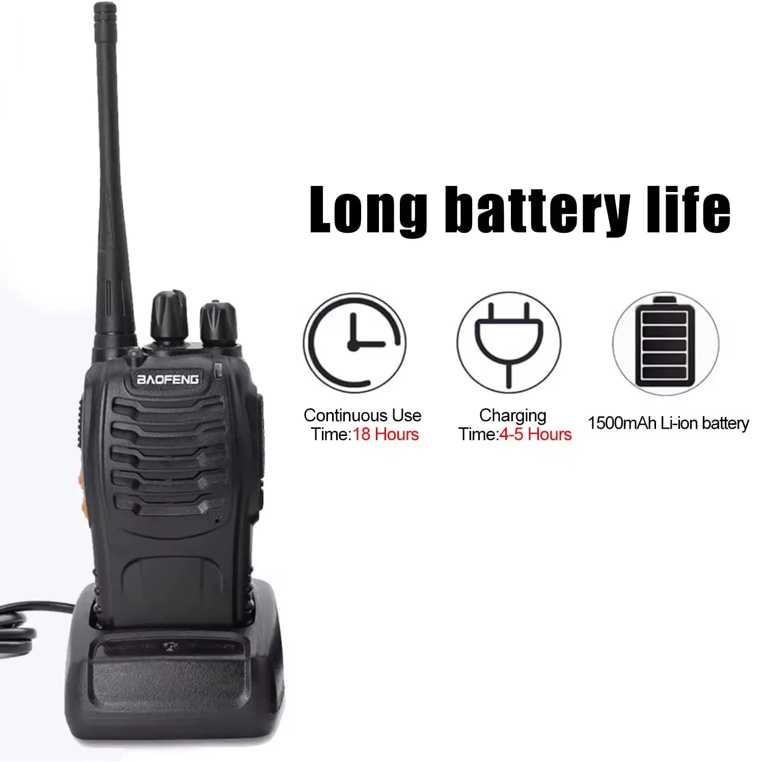 Портативная рация Baofeng BF-888S с гарнитурой