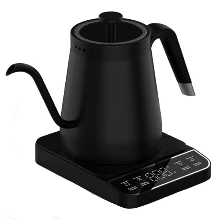 Yuekon Temperature-Control Electric Water Kettles Tea Kettle with Touch Screen for 800ml Smart Goose Neck Stainless Steel Kettle
