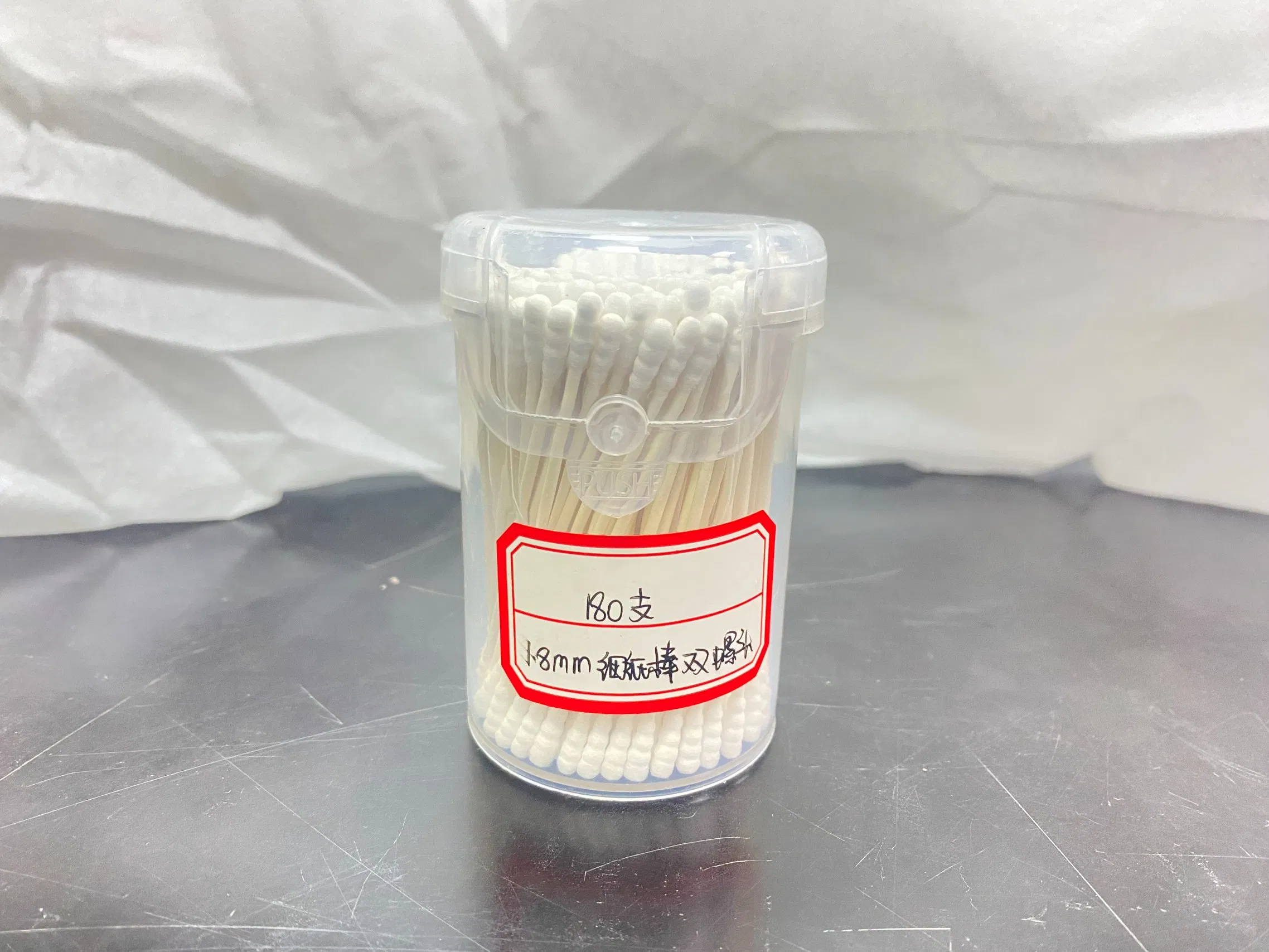 Factory Directly Sale Paper Stick Cotton Buds Double Round Head Cotton Swabs
