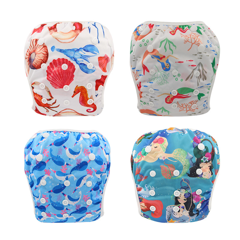 Baby Swimming Trunks, Oubei Baby Swimming Trunks, Special Anti-Leakage Swimming Trunks for Swimming Pools