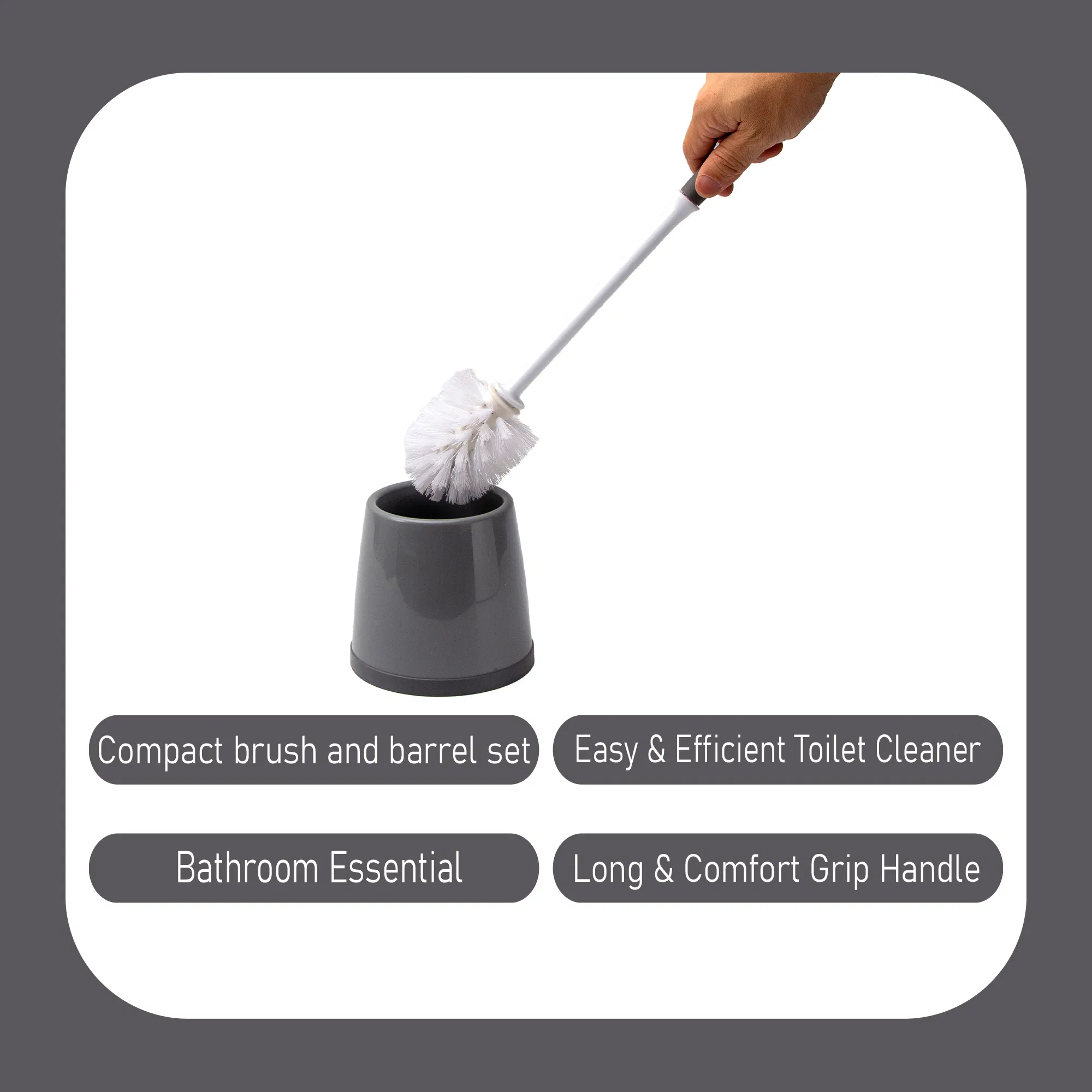 Набор держатель и щетка для унитаза, зеленый