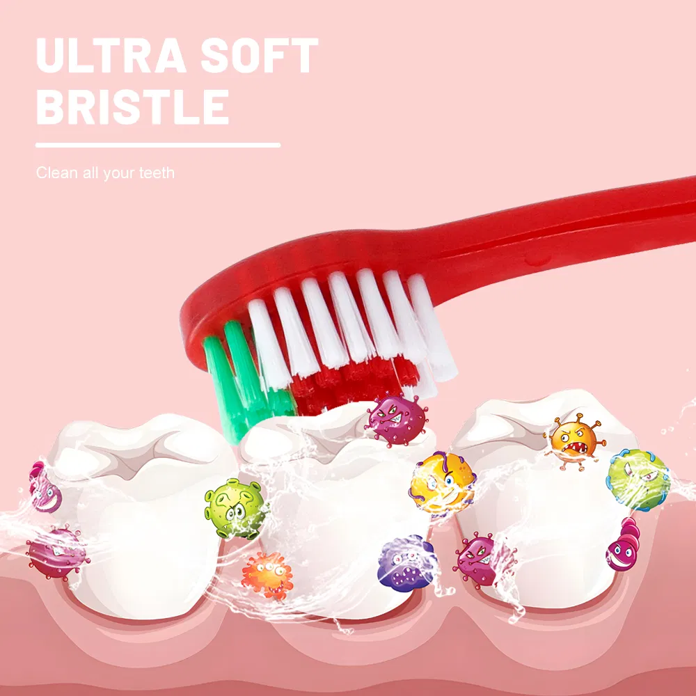 Manufacturer's Direct Sale Children's Flash LED Toothbrush Suitable Cleaning Children's Teeth Ultra Soft Bristles During Travel