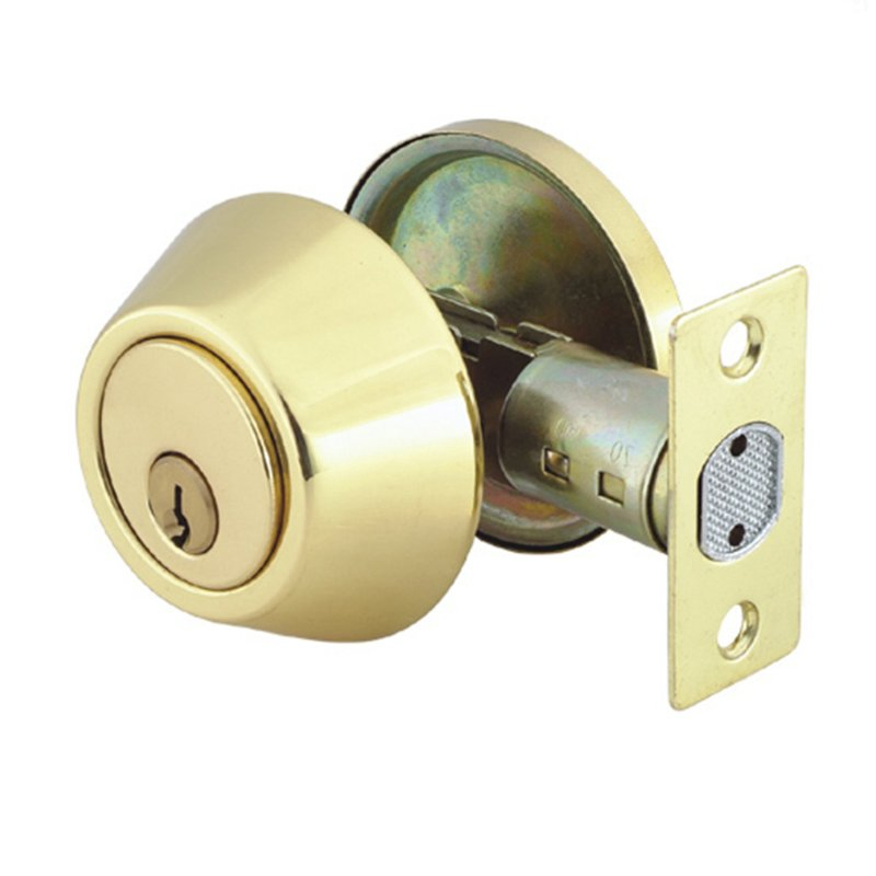 Cylindrical Zinc Alloy Combo Keyed Entry Door Round Knob Deadbolt Lock Set Furniture Hardware