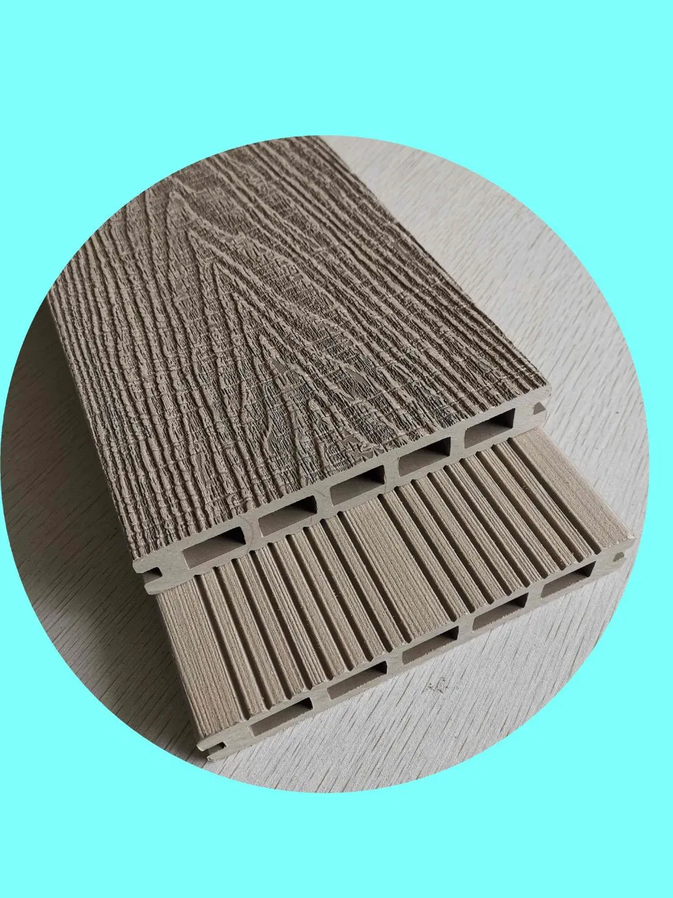 WPC Deep Embossed WPC Composite Decking /3D Woodgrain Finished WPC Decking