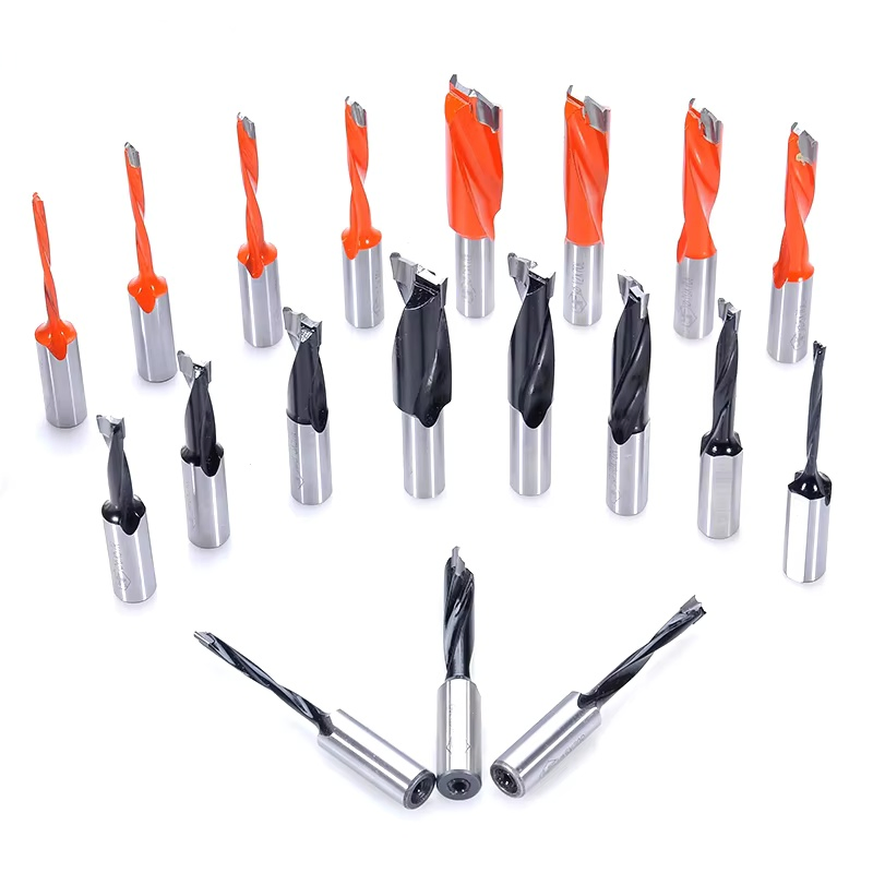 Hot Sale Dowel Drill Bit-Brad Point Wood Cutting Spiral Step Drill Bit for Row Drill Machine CNC Machine