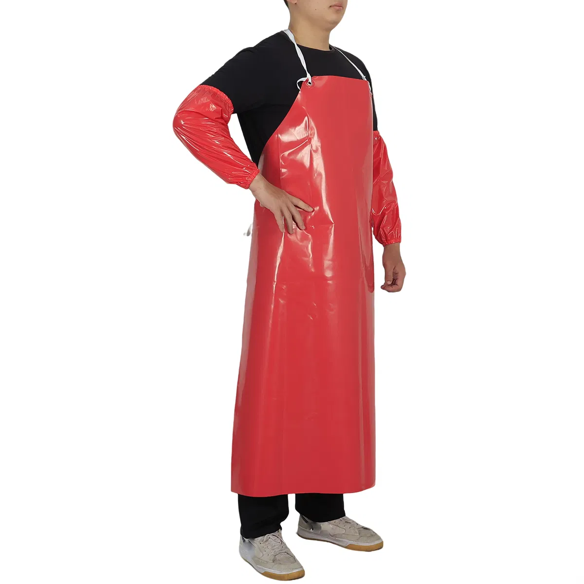 Food Processing Industry Heavy Duty Durable PVC/TPU Chemical Resistant Apron Waterproof Rubber Apron