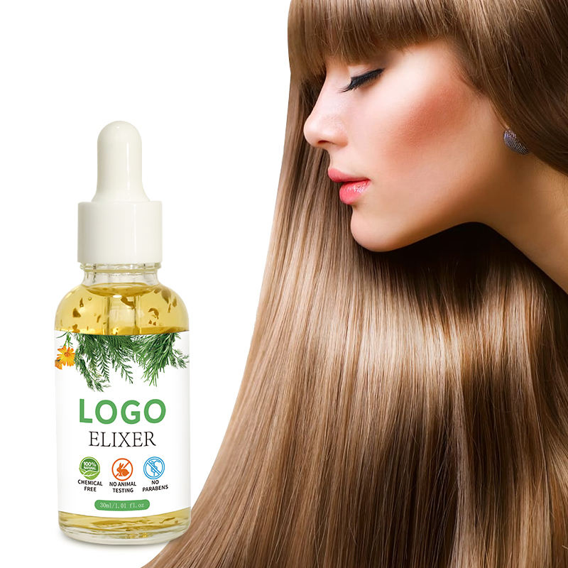 Private Label Allnaturalhair Care Formula Hair Growth Oil Serum Nourishing Green Tea Nourishes Scalp Rapid Organic Elixer Oil