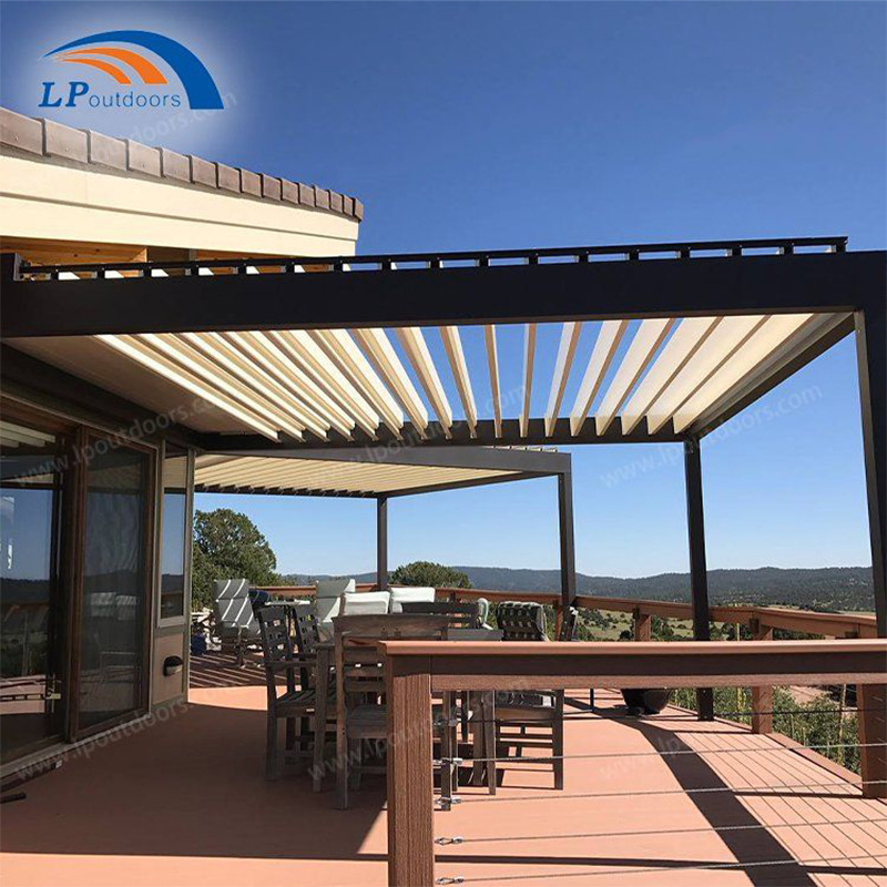 Aluminum Pergola Brackets Motorized Pergola Profile Kits for Outdoor Patio