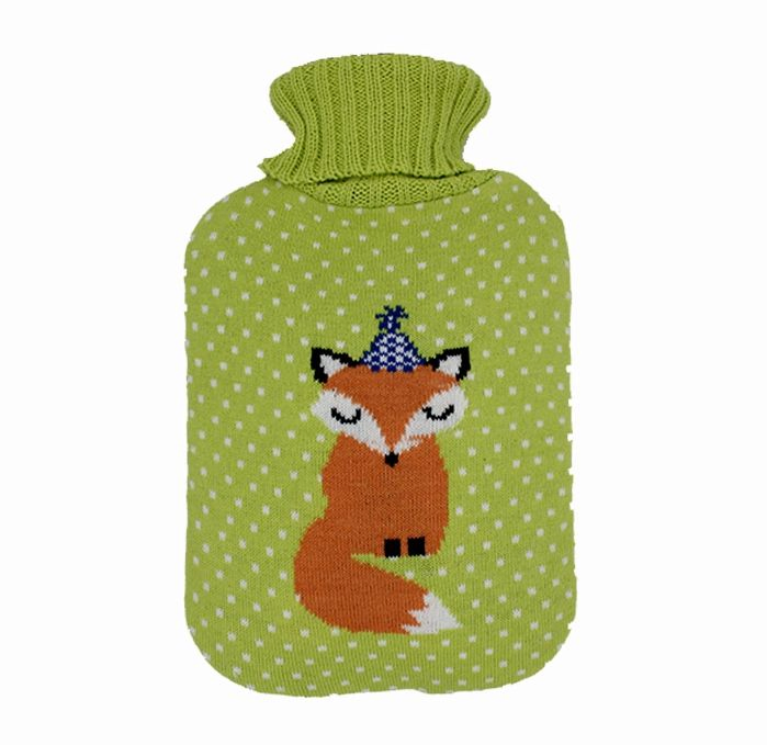 Manufactory Fashion Acrylic Winter Warm Soft Owl Design Knitted Cover for Hot Water Bottle