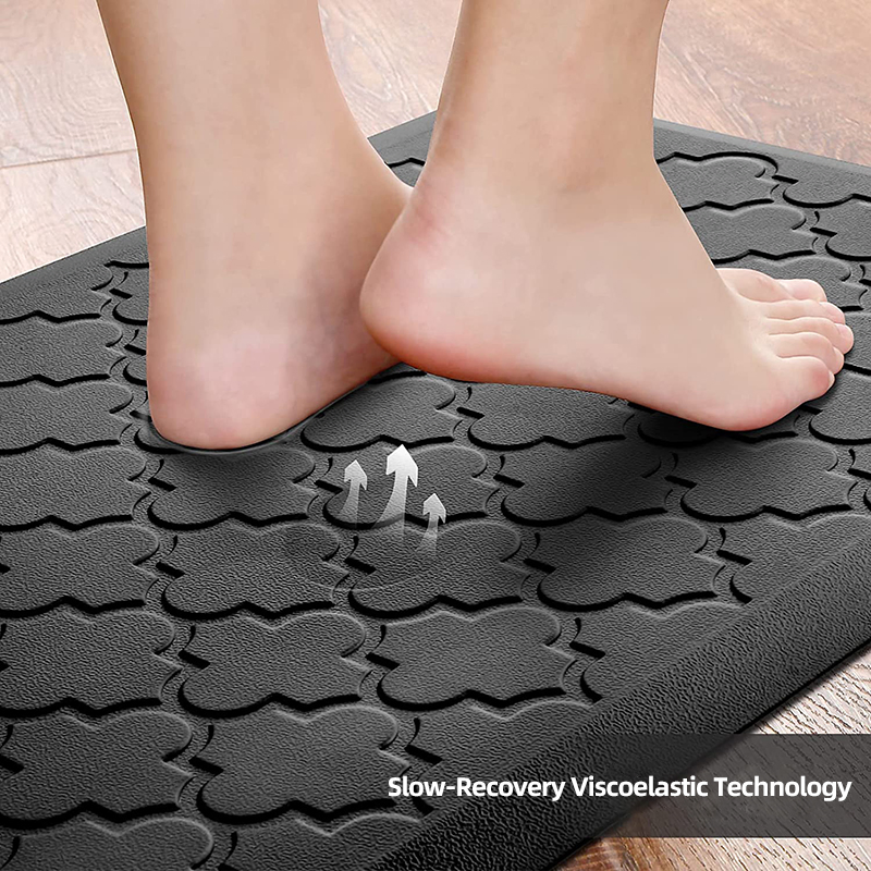 PU Printed Kitchen Rug Carpet Soft Office Anti-Fatigue Mat Standing Kitchen Mat