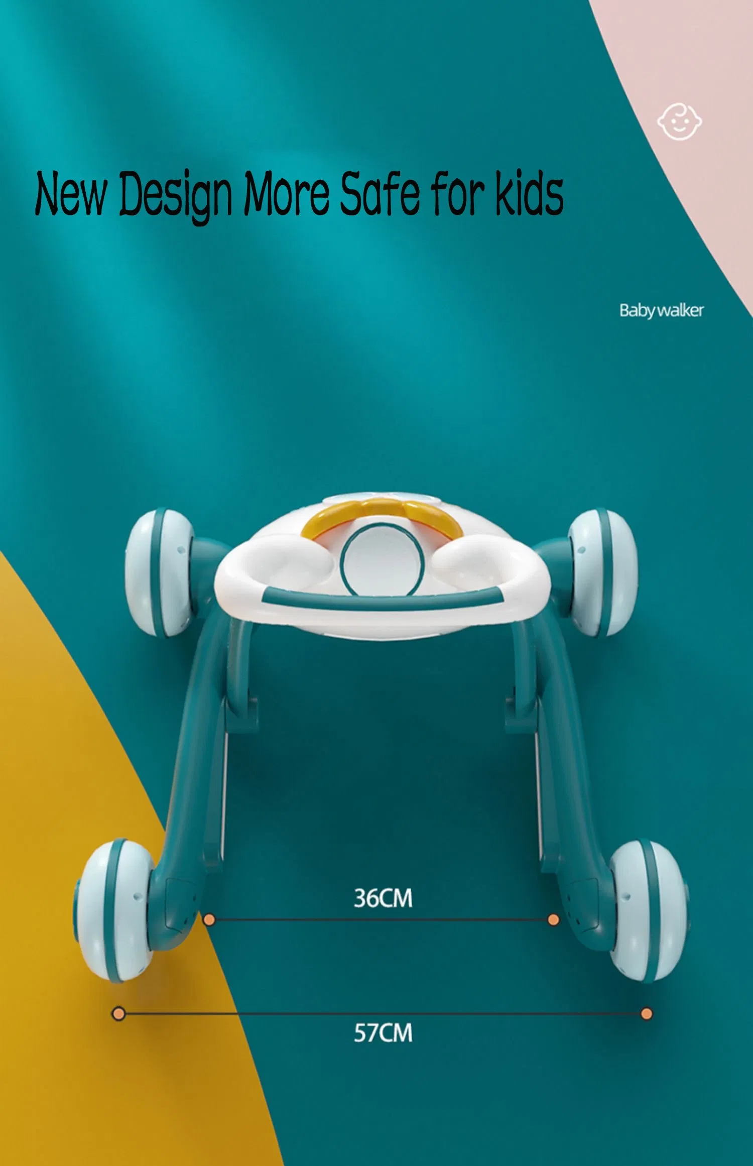 Cheap Children Scooter Learn Walk Toys Kid Balance Bike Toddler Baby Push Walker Baby Learning Slide Toys for Kids with Music