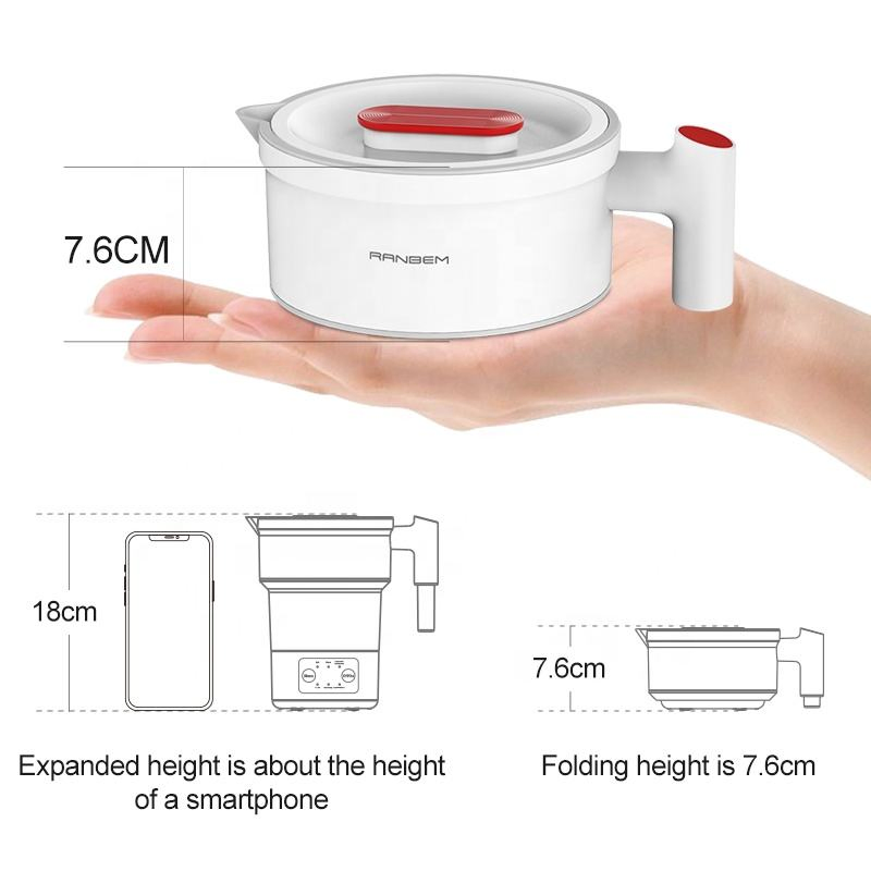 Ranbem Folding Travel Folded Water Fold The Silicone Foldable Kettle