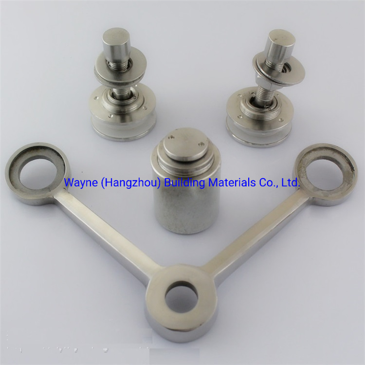 120mm Stainless Steel Glass Spider with 2 Arms 180° /Point-Fixed Curtain Wall Hardware with High Quality and Best Price