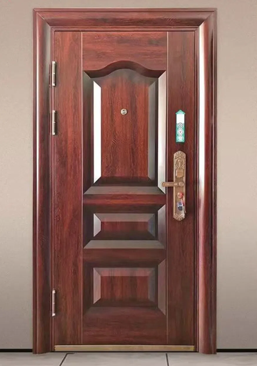 China Exterior Win-Star Sliding Patio Swing French Entrance Aluminum Steel Door Aluminum Security Entrance Interior Guangdong Exterior Metal Modern Wrought Door