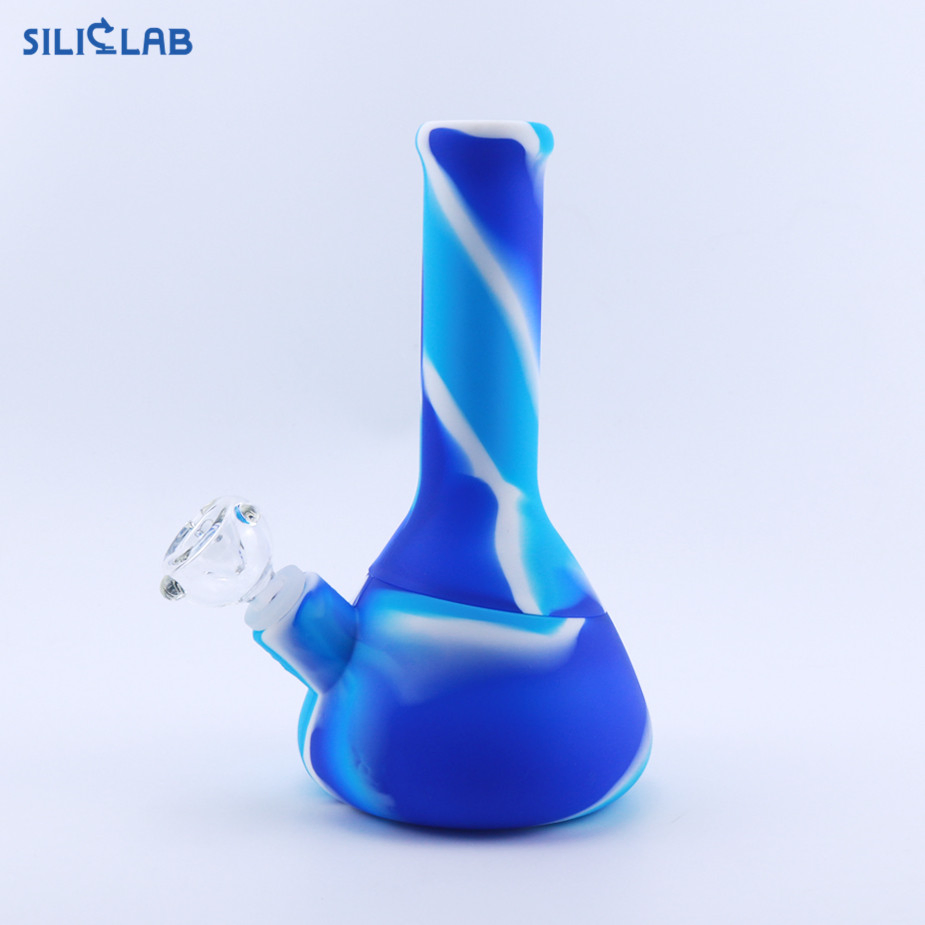 8.5' Height Beaker Base Silicone Smoking Tobacco Water Pipe