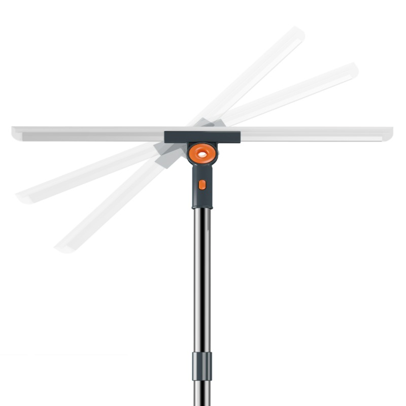 Durable Flat Mop Stainless Steel Handle Self Wringing Feature Home Floor Cleaning Mop