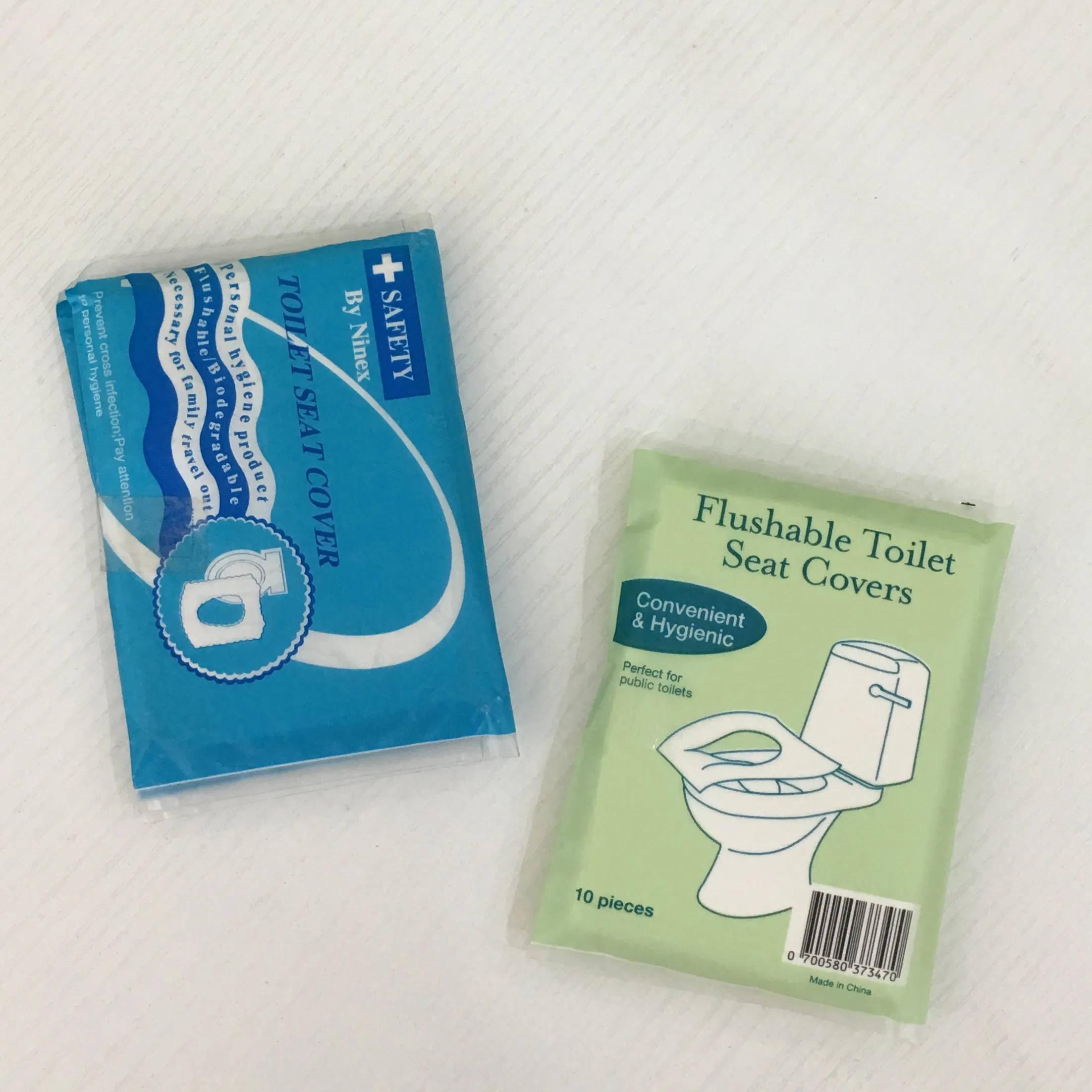 1/24fold No Plastic Bag Flushable Toilet Seat Covers for Travel