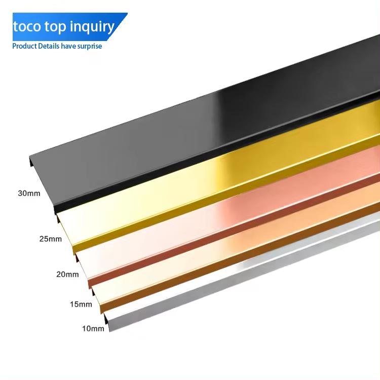 Hot Selling U-Shape Stainless Steel Tile Edge Trim Profile Ceramic Trim Strips