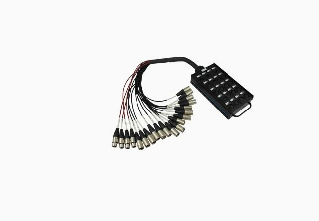 16 Channel 50ft PRO Audio Low Profile Snake Cable